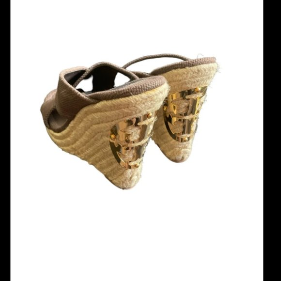 Tory Burch Kristen Canvas Wedge - Picture 5 of 8